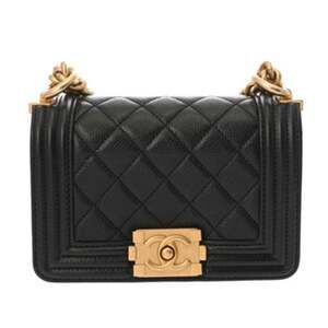 CHANEL Authentic Black Caviar Leather Wallet